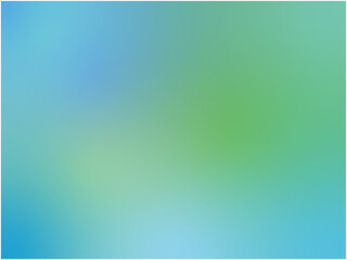 Fototapeta premium カラフルでぼんやりとしたメルヘンチックな抽象背景素材_ブルー×グリーン