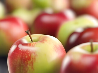 Apple vitamin and health fruit. Simple image with eco product.