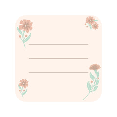 Flower Paper Notes and Office Stationery 