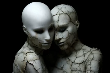 Foto op Canvas empathy without a face concept of relationships of intimacy and mutual understanding © daniiD