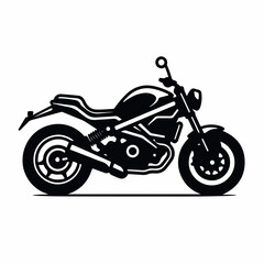 Motorcycle in cartoon, doodle style. 2d vector illustration in logo, icon style. AI Generative