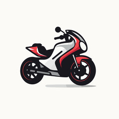 Fototapeta na wymiar Motorcycle in cartoon, doodle style. 2d vector illustration in logo, icon style. AI Generative