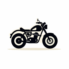 Fototapeta na wymiar Motorcycle in cartoon, doodle style. 2d vector illustration in logo, icon style. AI Generative