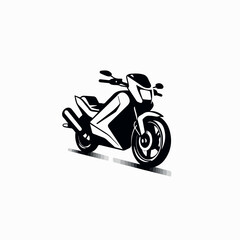 Fototapeta premium Motorcycle in cartoon, doodle style. 2d vector illustration in logo, icon style. AI Generative