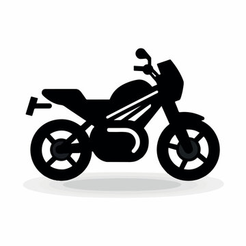 Motorcycle in cartoon, doodle style. 2d vector illustration in logo, icon style. AI Generative
