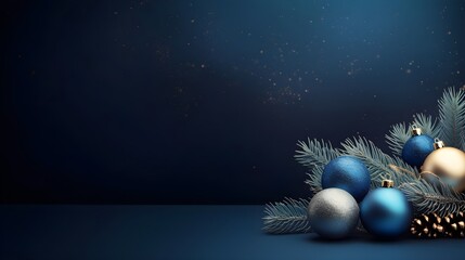 Festive Gold and Silver, Teal Christmas decorations Party Wallpaper. 