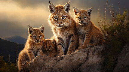 fam&iacute;lia de Lynxes