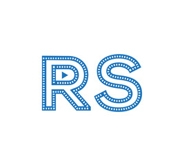 RS logo design vector