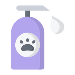 Pet Shampoo Flat Icon