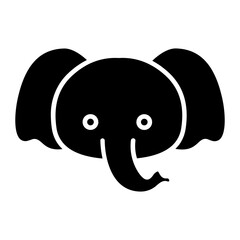 Elephant Glyph Icon