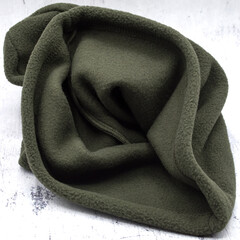Olive military Patriotic Buff. Made in Ukraine. Brown and green pixel camouflage for forest....