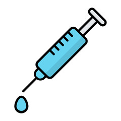 Pet Vaccine Line Color Icon