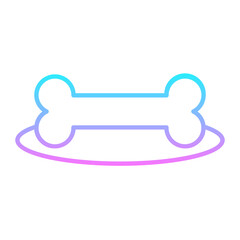 Bone Gradient Icon