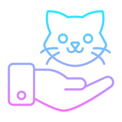 Pet Care Gradient Icon