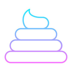 Poop Gradient Icon