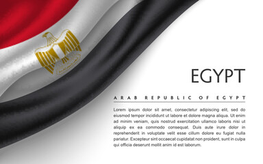 Egypt country flag and text
