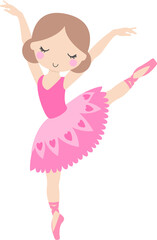 Fototapeta premium Pink Ballerina, Ballet, Dance