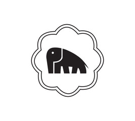 Elephant logo design vector