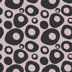 Abstract seamless vector texture with simple round shapes.