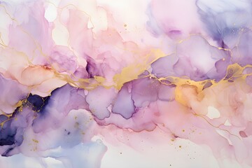 abstract watercolor painting purple marble