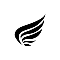 Fototapeta premium Angel Wings Bird Fly Symbol Logo Icon Abstract Sign