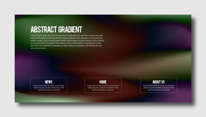 Abstract color gradient modern blurred background and film grain texture template with an elegant