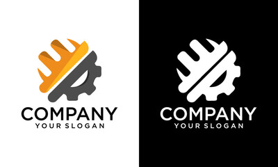 Obraz premium PrintIllustration of graphic Vector design elements for your business corporate company logo, abstract colorful. Modern logotipe, business company corporate design template.