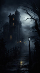 Obraz premium Halloween scene