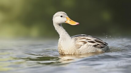 Fototapeta premium The duck Anas platyrhynchos domesticus