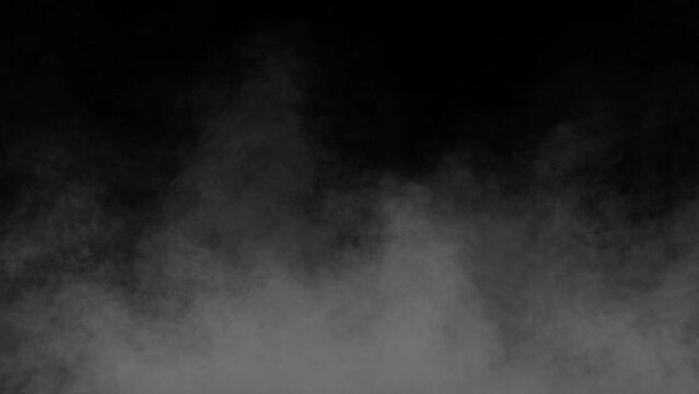 natural fog or smoke on black background