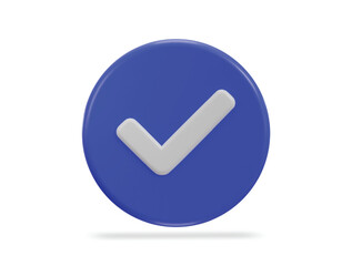 3d check mark icon