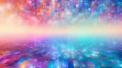 Vibrant Holographic Texture: A Symphony of Color and Light, created with Generative AI technology.