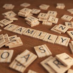 Scrabble Letters Family