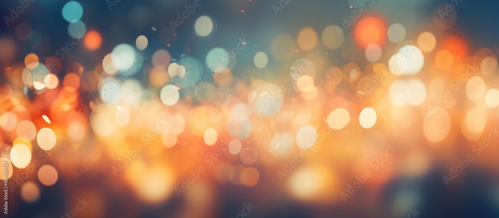 Poster blur and bokeh effect