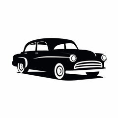 Sedan car in cartoon, doodle style. 2d vector illustration in logo, icon style. AI Generative