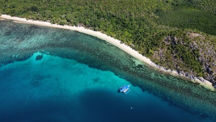 Aerial views of the stunning islands of the Philippines