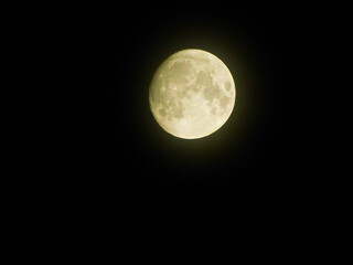 Der Mond am 27.September 2023 über Templin © silbertaler