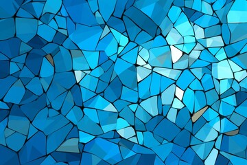 Abstract blue pattern with fragmented elements. Generative AI