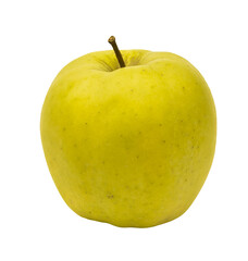żółte jabłko na przezroczystym tle, png	
