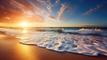 Obraz premium sunset over the sea