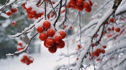 christmas and new year holidays concept Red balls generative ai