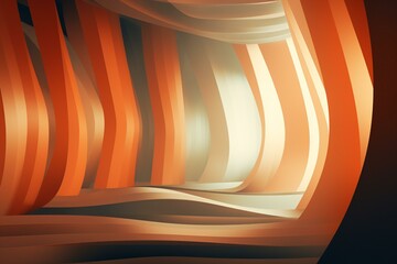 Artistic backdrop of abstract shapes with shadow and light. Generative AI