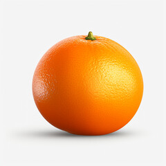 Orange on a white background close-up. Side view. Citrus. AI Generation