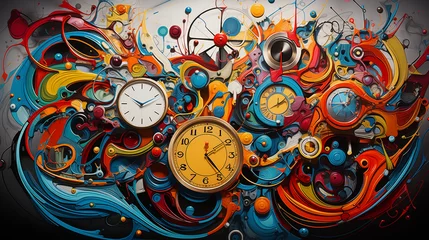 Foto op Canvas Concept of Time © BogdanNikolic