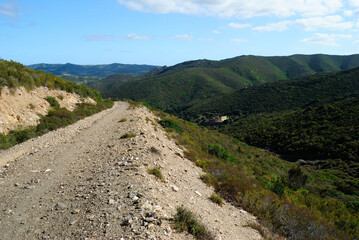 La strada per la Punta Argentiera