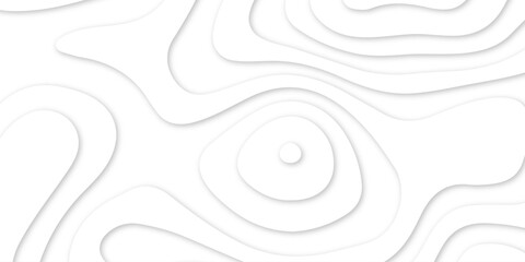 Fototapeta premium Paper cut background with waves and hole. Topographic canyon geometric map relief texture with curved layers and shadow .vector waves floral backdrop seamless, background design .