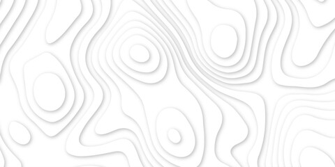 Fototapeta premium Paper cut background with waves and hole. Topographic canyon geometric map relief texture with curved layers and shadow .vector waves floral backdrop seamless, background .
