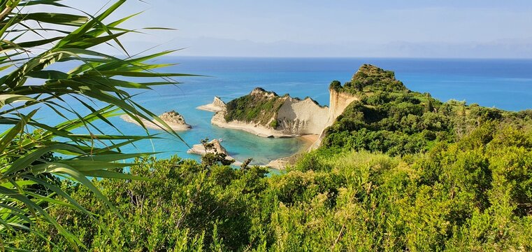 Greece, Corfu island, Cape Drastis, sea