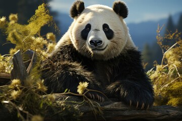 A Panda animal - obrazy, fototapety, plakaty