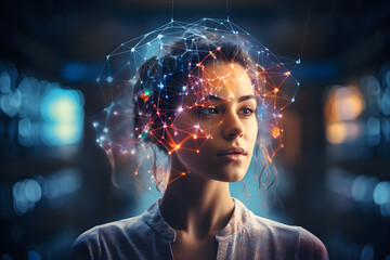 Digital Brain processing big data, analysis information